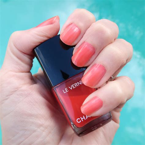 chanel watermelon nail|vogue chanel nail polish.